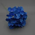 Blauer künstlicher Hortensienstrauß mit Seidenblüten für Hochzeits- und Heimdeko - Ohne Stiel / Königsblau