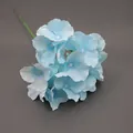 Künstliche hellblaue Hortensie Seidenblume mit Farbverlauf für die Hochzeitsdekoration - Ohne Stiel / Hellblau