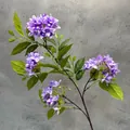 Artificial purple lilac silk hydrangea branch for home wedding decor and photography - Purple
