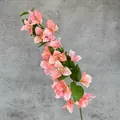 Artificial bougainvillea branch in coral pink for home and wedding decor - Dual-color Pink