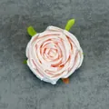 Künstliche rosa Rosenblüte mit grünen Blättern für DIY Hochzeit Heimdekoration - Rosa