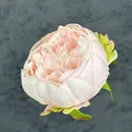 Tête de pivoine artificielle rose pâle dégradé pour accessoires de cheveux DIY - Rose Clair