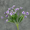 Künstlicher Blumenstrauß mit violett-weißen Orchideen für Heim- und Eventdekoration - Violettes Herz