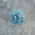 Kunstmatige blauwe alliumbloem met ronde paardenbloemkop voor modern huisdecoratie - Haze Blauw