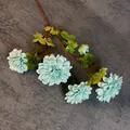 Artificial light blue dahlia flower bunch with six lifelike heads for home wedding decor - Sky Blue