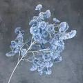 Elegant blue artificial trumpet flowers with white stems for wedding venue ceiling decor - Haze Blue