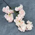 Artificial cherry blossom branch in light pink with realistic layered petals for decor - Magic Pink