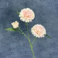 Roze en crème zijden dahlia met twee bloemen en een knop voor decoratie - Roze