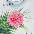 Pink faux hydrangea flower head made of silk fabric for DIY home and wedding decor - Pink