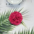 Artificial rose red hydrangea flower head for DIY hair accessories and wedding decor - Rose Red