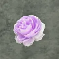 Artificial purple peony flower in organza fabric for handmade DIY wedding accessories - Light Purple