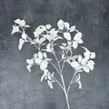 Rama de hoja de magnolia blanca artificial para decoración minimalista de casa y bodas - Blanco