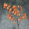 Rama de follaje de otoño artificial con hojas naranjas para decorar el hogar - Naranja