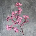 Hojas de rododendro artificiales en color rosa empolvado para arreglos florales - Granate