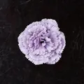 Tête d'œillet artificiel violet clair en tissu multicouche pour décoration DIY - Violet