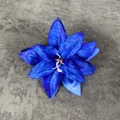 Handgemaakte donkerblauwe zijden leliebloemkop voor doe-het-zelf bruiloftsdecor - Saffierblauw
