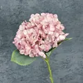 Elegant single stem pink artificial hydrangea flower for home wedding decoration - Light Purple