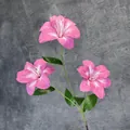 Ramo di giglio rosa artificiale con foglie verdi per decorazione di nozze - Rosa Scuro