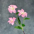 Ramo di giglio rosa realistico con 3 teste di fiori per decorazioni domestiche - Rosa Chiaro