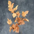 Ramo autunnale artificiale con fogliame arancione realistico per decorazione casa - Arancione