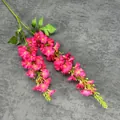 Artificial fuchsia hyacinth stem with vibrant silk flowers for wedding home decoration - Rose Red