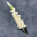 Tallo de flor boca de dragón blanca artificial con pétalos realistas para bodas - Champaña
