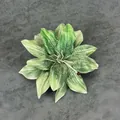 Handmade green artificial lily with silk petals and realistic dark spotted details - Green