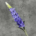 Flor de boca de dragón morada artificial con hojas verdes para decoración de boda - Púrpura profundo