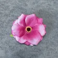 Artificial deep pink silk peony flower head for wedding decoration and hair accessories - Purplish Red