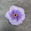 Artificial purple silk hibiscus peony flower head for handmade wedding crafts - Purple