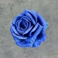 Realistic 11cm blue artificial silk rose head for wedding decor and floral arrangements - Royal Blue