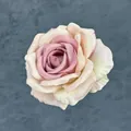 Artificial vintage rose head with gradient purple and cream petals for wedding decor - Light Pink