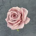 Artificial velvet rose head in dusty pink for wedding decor and DIY floral crafts - Dust Rose