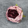Rosa und weinrote Kunstseiden-Pfingstrose für DIY-Hochzeiten und Basteldekorationen - Dunkellila