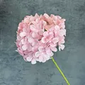 Artificial pink hydrangea flower stem with detailed petals for home and wedding decor - Pink