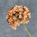 Kunstmatige bronzen hortensia met realistische steel voor bruiloft- en huisdecoratie - Bruin