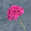 Kunstmatige hortensia in felroze voor bruiloftsdecoratie en interieur met lange steel - Diep Roosrood
