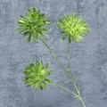 Artificial light green 3-head allium flower spray for wedding home decor - Dark Green