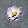 Einzelne EVA-Magnolienblüte in Lila-Verlauf, 13cm künstliche Deko-Blume für Gestecke - 13cm / Lila Farbverlauf (Nr. 16)