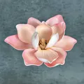 Einzelne künstliche Magnolienblüte aus EVA mit sanftem rosa Farbverlauf für Dekoration - C1--15cm3 Größe