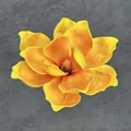 Naturgetreue gelbe Magnolienblüte aus EVA mit seidiger Textur und lebhaftem Farbverlauf - A13--18cm7 Größe