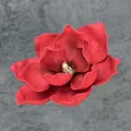 Realistischer 13cm roter EVA Magnolienkopf mit Blütenblättern und Schaumstoffstruktur - A11--18cm Größe 18