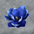 Blau-violette EVA-Magnolienblüte mit realistischem Farbverlauf und weicher Textur - C6--15cm8 Größe
