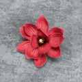Rote 13cm EVA Magnolienblüte für DIY Kopfschmuck und dekorative künstliche Blumen - Größe B11--13cm18