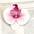 Artificial orchid flower head in purple gradient for wedding decor and DIY crafts - 3D Artificial Phalaenopsis Flower Head / Small (9.5cm) / Purple Heart