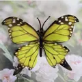 Vibrant yellow artificial phalaenopsis butterfly flower for wedding DIY decor - Simulation Butterfly (Small 30) / 9cm / Bright Yellow