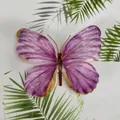Artificial butterfly orchid flower head in purple and pink for DIY wedding decor - Simulation Butterfly (#10) / 9cm / Purple Pink