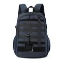 Taktischer dunkelblauer Outdoor-Rucksack aus Nylon mit MOLLE-System und Gummizug - Dunkelblau