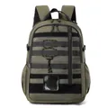 Armeegrüner taktischer Multifunktionsrucksack mit MOLLE-System und Nylongurten - Armeegrün