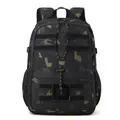 WEPOWER Taktischer Rucksack in Schwarz und Grün Camouflage mit robustem MOLLE-System - Neues Camouflage